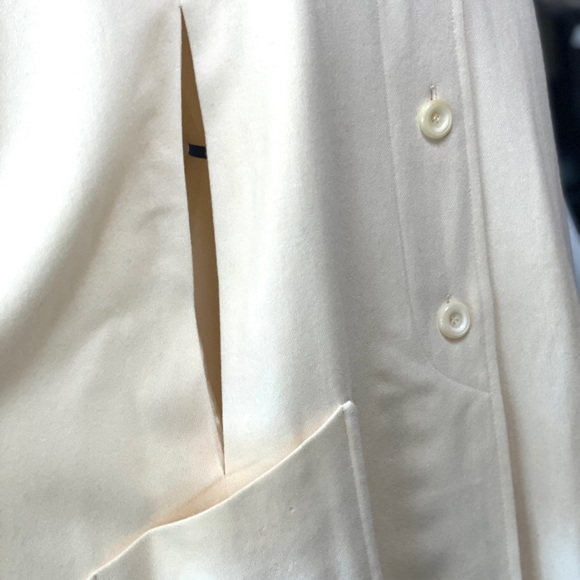 RARE Vintage 1960 WELLINGTON FASHIONS cream merino wool cape coat O/S - Picture 4 of 16